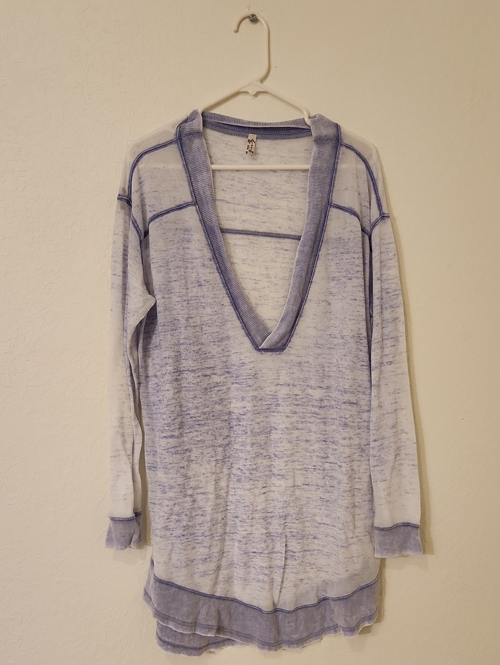 Free People Oversized Sweater Tunic Thin Size Xs